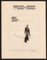 1f481 JEREMIAH JOHNSON pressbook '72 cool artwork of Robert Redford, directed by Sydney Pollack!