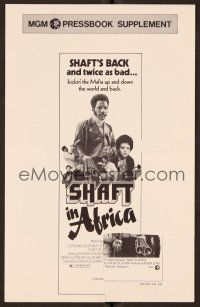 1f588 SHAFT IN AFRICA pb supp '73 art of Richard Roundtree stickin' it all the way in the Motherland