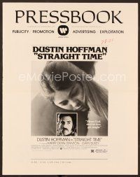 1f613 STRAIGHT TIME pressbook '78 Dustin Hoffman, Theresa Russell, don't let him get caught!