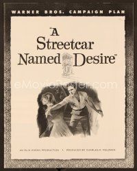 1f614 STREETCAR NAMED DESIRE pressbook '51 Marlon Brando, Vivien Leigh, Elia Kazan classic!