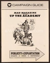 1f646 UP THE ACADEMY pressbook '80 MAD Magazine, Jack Rickard art of Alfred E. Newman!