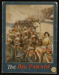 1f045 BIG PARADE program '25 King Vidor's World War I epic, John Gilbert becomes a man!