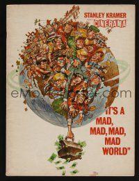 1f053 IT'S A MAD, MAD, MAD, MAD WORLD program '64 great art of cast on Earth by Jack Davis!