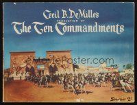 1f248 TEN COMMANDMENTS Australian program '56 directed by Cecil B. DeMille, Charlton Heston!