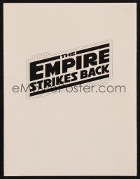 1f111 EMPIRE STRIKES BACK screening program '80 the complete cast and credits for the movie!