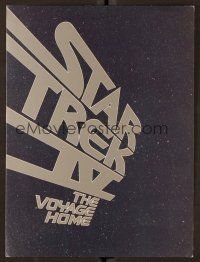 1f124 STAR TREK IV promo brochure '86 Leonard Nimoy, William Shatner, DeForest Kelley!