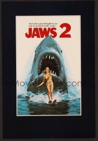 1f022 JAWS 2 trade ad '78 just when you thought it was safe to go back in the water, Lou Feck art!