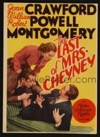 1f001 LAST OF MRS. CHEYNEY mini WC '37 jewel thief Joan Crawford, William Powell, Montgomery