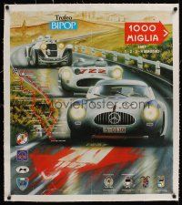 1g111 1000 MIGLIA 1997 linen Italian special 28x31 '97 cool Mercedes car racing art by Enzo Naso!!