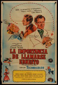 1h079 IMPORTANCE OF BEING EARNEST Argentinean '53 Oscar Wilde's comedy, different artwork!