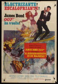 1h095 ON HER MAJESTY'S SECRET SERVICE Argentinean '69 George Lazenby's only appearance as James Bond