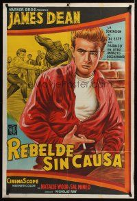 1h103 REBEL WITHOUT A CAUSE Argentinean R60s Nicholas Ray, art of smoking bad teen James Dean!
