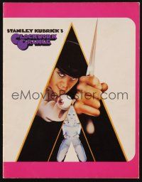 1h003 CLOCKWORK ORANGE English program '72 Stanley Kubrick classic, Malcolm McDowell