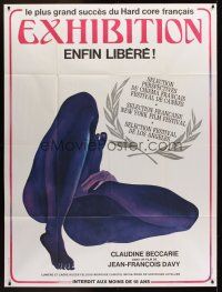 1h191 EXHIBITION French 1p '75 Claudine Beccarie, super sexy legs artwork!
