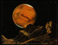 1j133 ASTRONOMY MAGAZINE ART special 17x22 '74 cool Victor Costanzo sci-fi art of Mars!