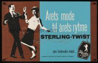 1j049 STERLING-TWIST Danish clothing advertising poster '60s clothes created for the dance craze!