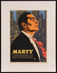 1j014 MARTY linen East German 8x11 '57 Chayefsky, Mann, different Rosie art of Ernest Borgnine!