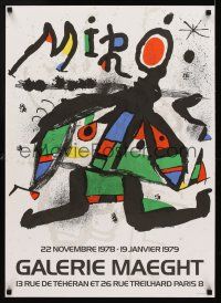 1j091 MIRO GALERIE MAEGHT EXHIBITION French art exhibition lithograph '78 wild Joan Miro art!