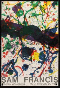 1j094 SAM FRANCIS MICHEL WALDBERG METAPHYSIQUE DU VIDE French exhibition lithograph '86 abstract art