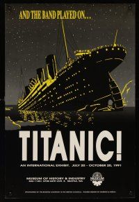 1j074 TITANIC! artifact exhibition special 16x24 '91 wonderful art of sinking ship!