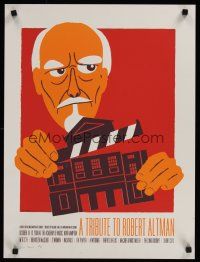 1j073 TRIBUTE TO ROBERT ALTMAN film festival silkscreen 18x24 '08 signed and numbered!
