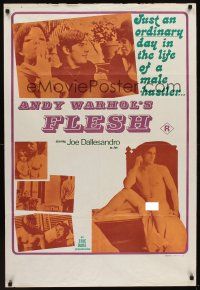 1k013 ANDY WARHOL'S FLESH Aust 1sh '68 great different images of nude Joe Dallesandro!