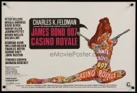 1k141 CASINO ROYALE Belgian '67 all-star James Bond spy spoof, sexy psychedelic art by McGinnis