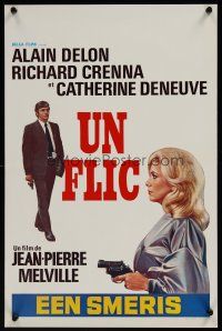 1k145 DIRTY MONEY Belgian '72 Jean-Pierre Melville's Un Flic, Alain Delon, Catherine Deneuve!