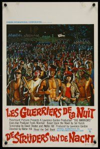 1k162 WARRIORS Belgian '79 Walter Hill, Jarvis art of Michael Beck & the armies of the night!