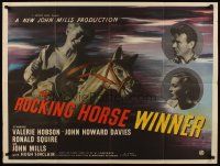 1k196 ROCKING HORSE WINNER British quad '50 D.H. Lawrence story, Valerie Hobson, horse racing!