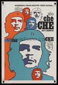 1k074 CHE HOY Y SIEMPRE Cuban '83 really cool Niko silkscreen art of revolutionary Che Guevara!