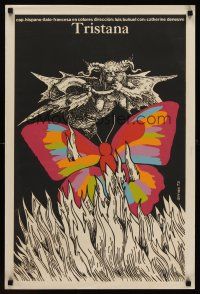 1k087 TRISTANA Cuban '73 Luis Bunuel, wild different silkscreen art of butterfly by Dimas!