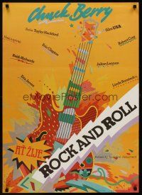 1k327 CHUCK BERRY HAIL! HAIL! ROCK 'N' ROLL Czech 23x33 '89 Keith Richards, Taylor Hackford!