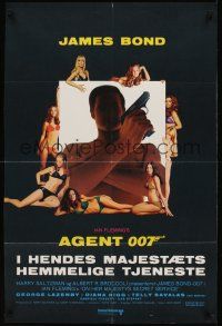 1k106 ON HER MAJESTY'S SECRET SERVICE Danish '69 George Lazenby's only appearance as James Bond!