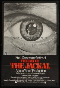 1k203 DAY OF THE JACKAL English 1sh '73 Fred Zinnemann assassination classic, killer Edward Fox!