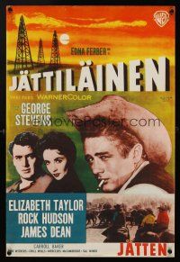 1k008 GIANT Finnish R60 James Dean, Elizabeth Taylor, Rock Hudson, directed by George Stevens!