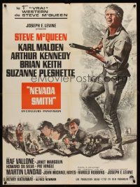 1k475 NEVADA SMITH French 23x32 '66 cool different image of Steve McQueen with rifle!