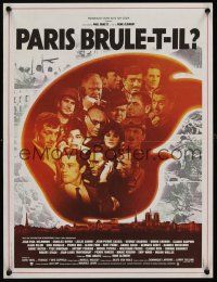 1k499 IS PARIS BURNING French 15x21 R70s Rene Clement's Paris brule-t-il, World War II all-star cast