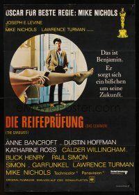 1k034 GRADUATE German '68 classic image of Dustin Hoffman & Anne Bancroft's sexy leg!