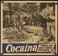 1k281 JOHNNY STOOL PIGEON Italian 13x18 pbusta '49 Castle directed drug smuggling action, Cocaina!