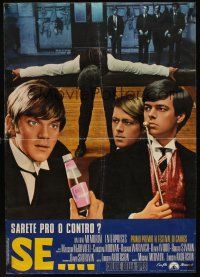 1k228 IF Italian lrg pbusta '69 introducing Malcolm McDowell, directed by Lindsay Anderson!