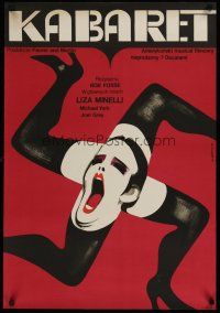 1k384 CABARET Polish 23x33 '73 Gorka art of Liza Minnelli in Swastika in Nazi Germany!