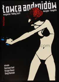 1k420 BLADE RUNNER tribute Polish 27x38 '04 Ridley Scott, Ksiazek art of sexy replicant w/gun!
