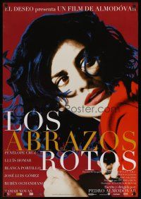 1k051 BROKEN EMBRACES Spanish '09 Pedro Almodovar's Los abrazos rotos, super c/u of Penelope Cruz!
