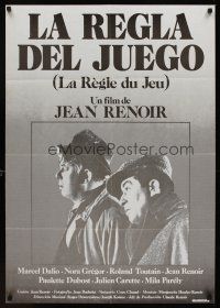 1k058 RULES OF THE GAME Spanish R80s Jean Renoir's classic Le regle du jeu, Nora Gregor, Dubost!