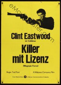 1k019 MAGNUM FORCE Swiss '73 Clint Eastwood as Dirty Harry pointing his huge gun!