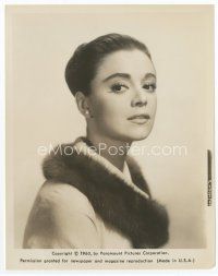 1m172 ANNA MARIA ALBERGHETTI 8x10 still '60 c/u portrait of the sexy Italian actress wearing fur!