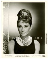 1m002 AUDREY HEPBURN 8x10 still '61 most classic head & shoulders c/u from Breakfast at Tiffany's!