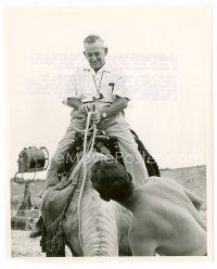 1m223 BEN-HUR candid 8x10 still '60 great image of director William Wyler riding on camel!