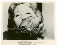 1m239 BLOOD BEAST FROM OUTER SPACE 8x10 still '66 UFOs invade Earth, creature snatching sexy girl!
